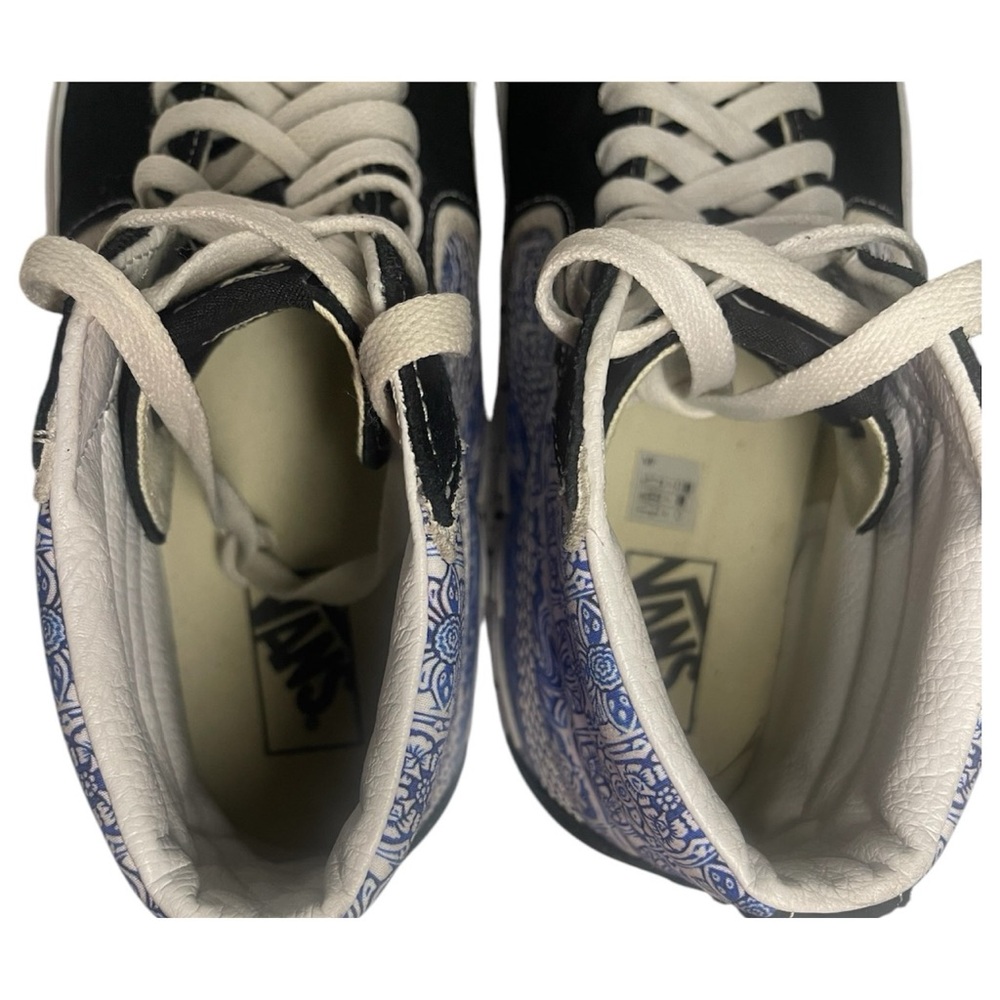 VANS Sk8-Hi Men's Sneakers Black/Blue Lightning Bolt, High Top, Size 10 - Picture 11 of 12